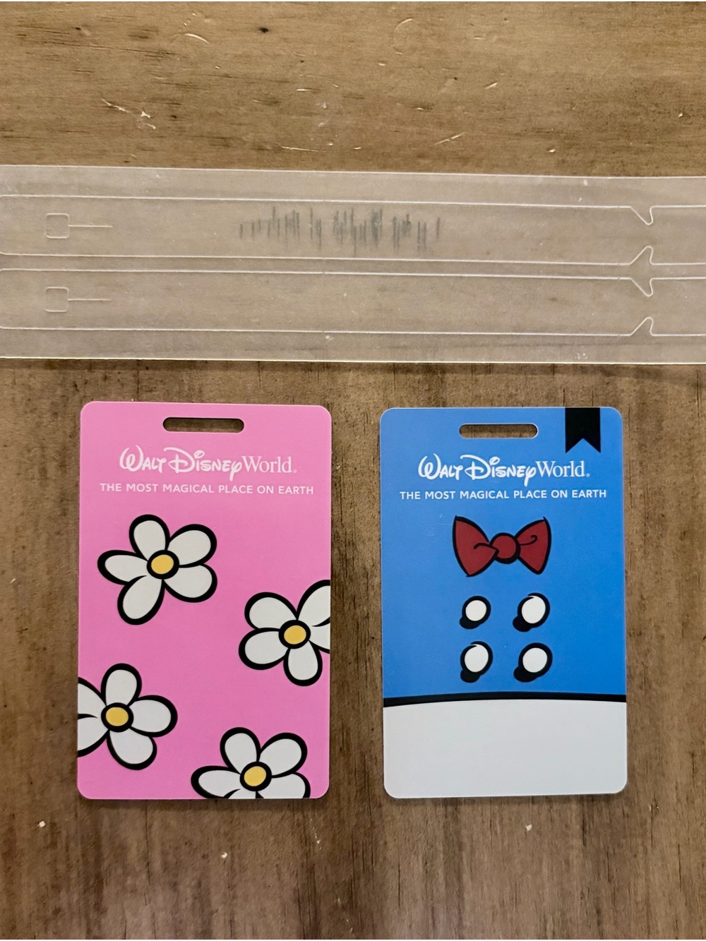 Disney luggage tags — Pink Daisy & Blue Donald Designs